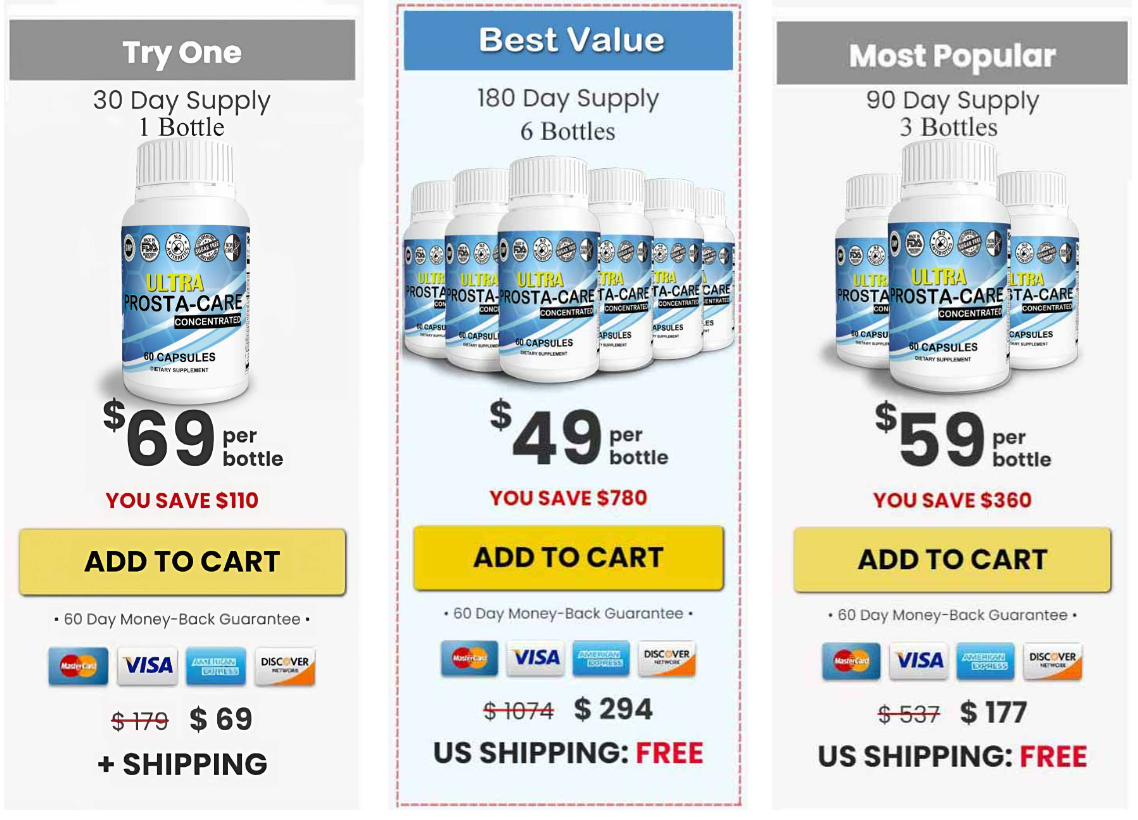 Ultra Prosta Care pricing